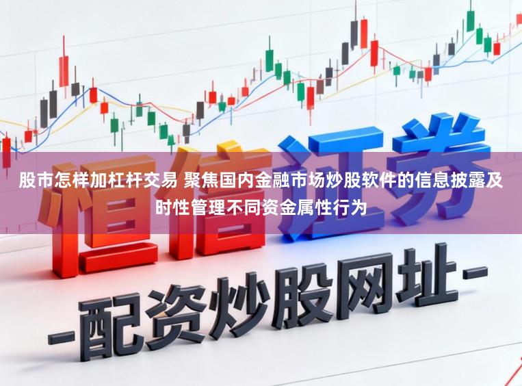 股市怎样加杠杆交易 聚焦国内金融市场炒股软件的信息披露及时性管理不同资金属性行为
